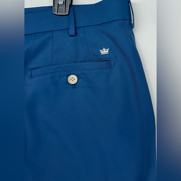 Peter Millar Wicking Performance Shorts Golf Stretch Navy Blue Mens Size 40 - Picture 7 of 9